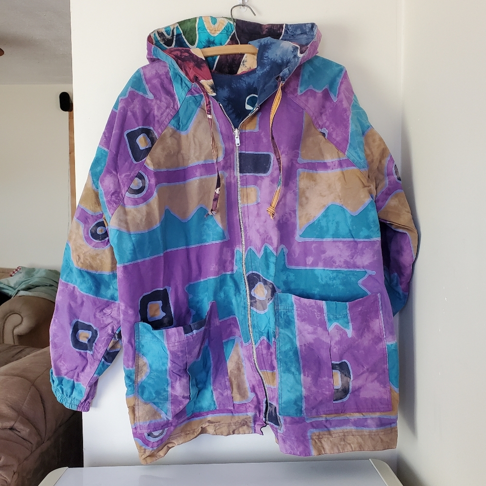 Reversible Abstract 90s jacket - Picture 3 of 8